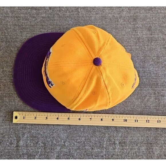 Mitchell & Ness LA Lakers Snapback Cap Hat NBA Hardwood Classics Adjustable OS - Picture 15 of 16